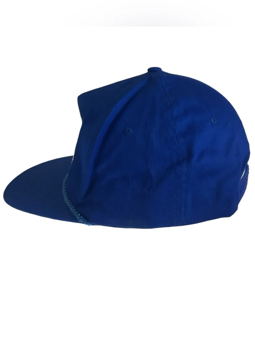 Vintage Alaska Eagle Snapback Hat Blue Rope Cap Adjustable Headliners USA Made